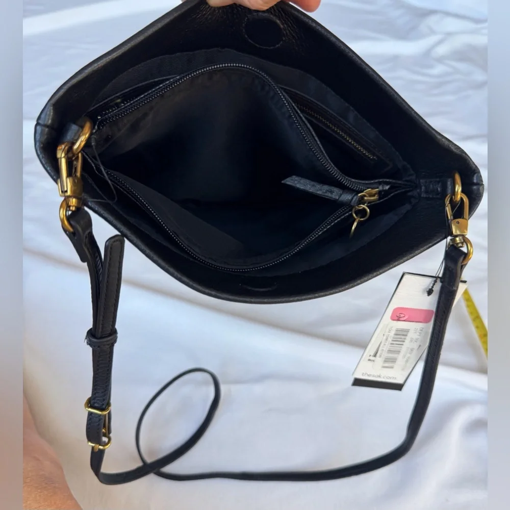 NWT The Sak Tomboy Crossbody Bag w Detachable Adjustable Strap Midnight Black - Picture 5 of 12